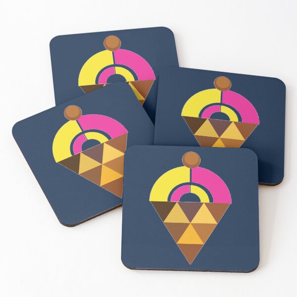 Item preview, Pink and Yellow Cone Ice cream Apparels and Home Decoration Products designed and sold by Taharat  Tazrin.