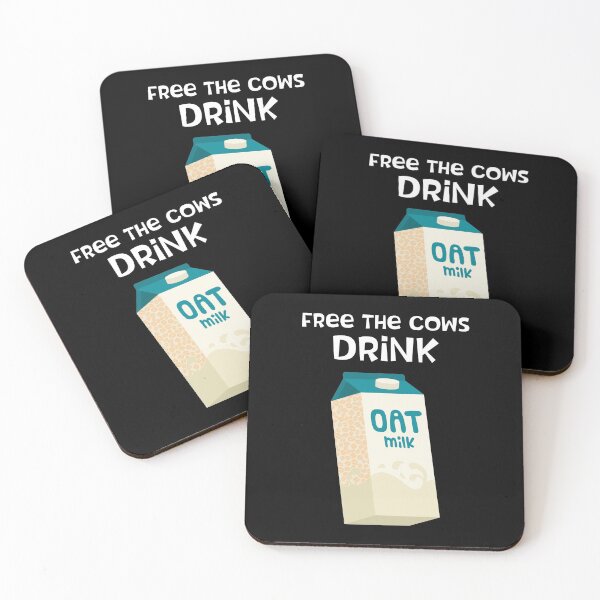 Item preview, Funny Vegan Free The Cows Drink Oat Milk graphic designed and sold by jakehughes2015.
