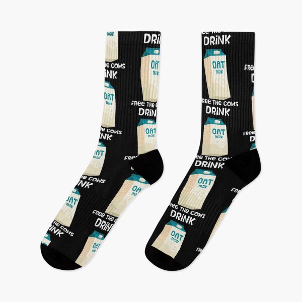 Item preview, Funny Vegan Free The Cows Drink Oat Milk graphic designed and sold by jakehughes2015.