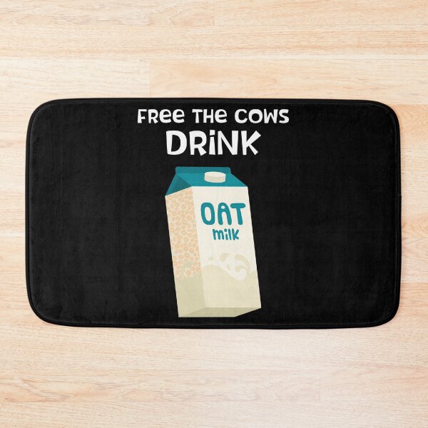Item preview, Funny Vegan Free The Cows Drink Oat Milk graphic designed and sold by jakehughes2015.