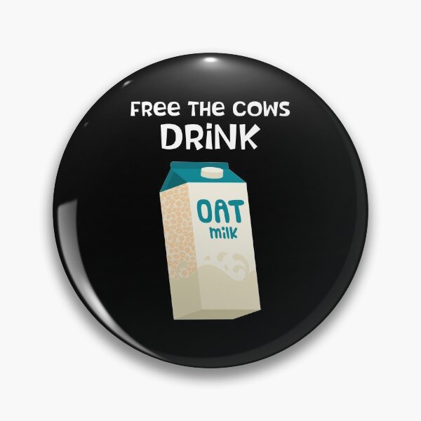 Item preview, Funny Vegan Free The Cows Drink Oat Milk graphic designed and sold by jakehughes2015.