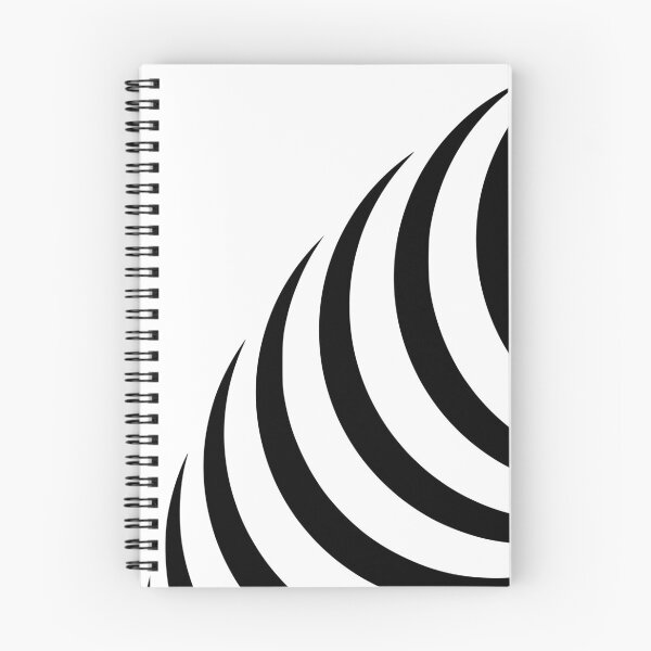 Item preview, Curves in black and white pattern designed and sold by Treemonk.
