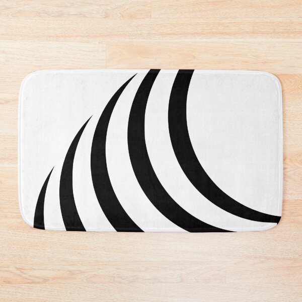 Item preview, Curves in black and white pattern designed and sold by Treemonk.