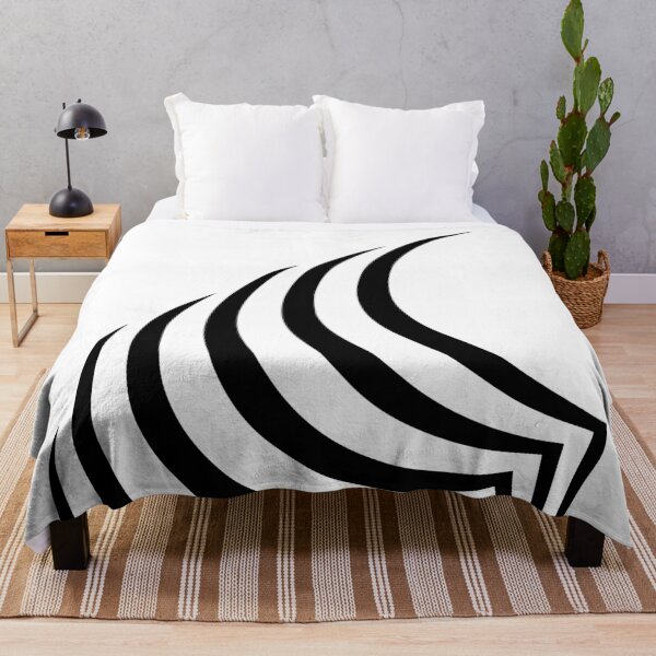 Item preview, Curves in black and white pattern designed and sold by Treemonk.