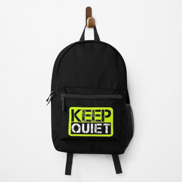 Item preview, Keep quiet Fluo yellow, black, white - sarcastic designed and sold by Honest-Quotes.