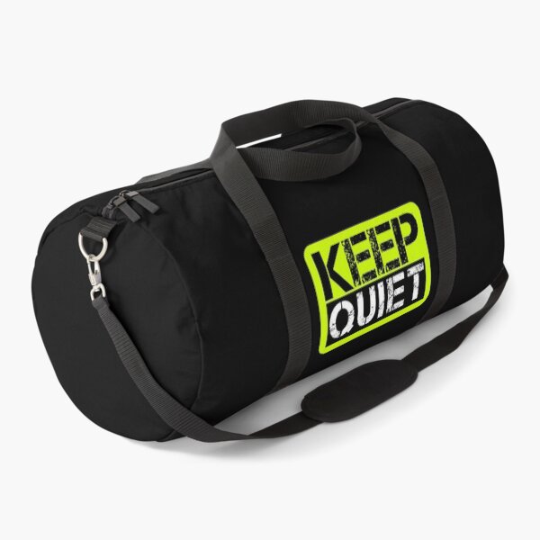 Item preview, Keep quiet Fluo yellow, black, white - sarcastic designed and sold by Honest-Quotes.