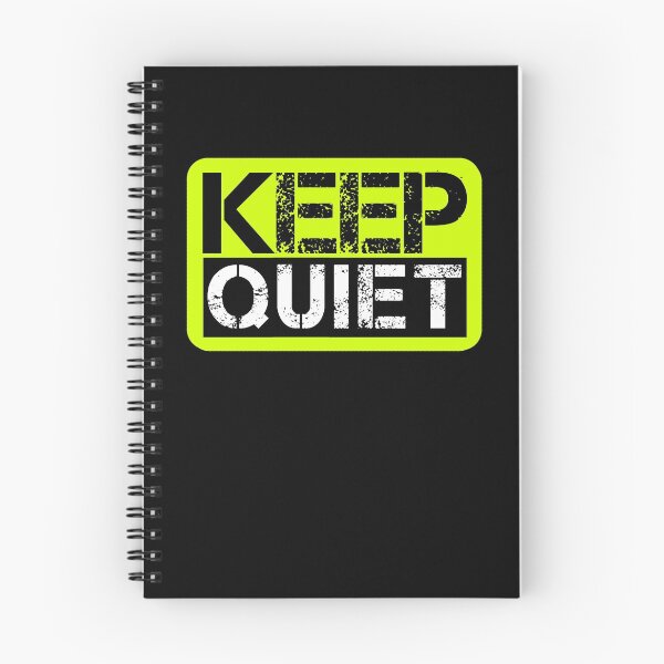 Item preview, Keep quiet Fluo yellow, black, white - sarcastic designed and sold by Honest-Quotes.