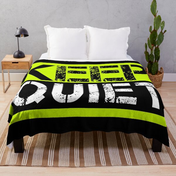 Item preview, Keep quiet Fluo yellow, black, white - sarcastic designed and sold by Honest-Quotes.