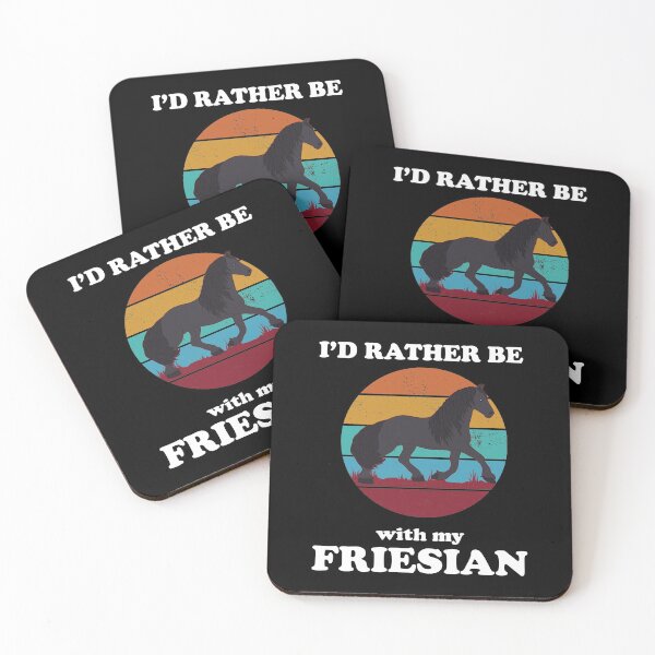 Item preview, Funny I'd Rather Be With My Friesian Horse Owner print designed and sold by jakehughes2015.