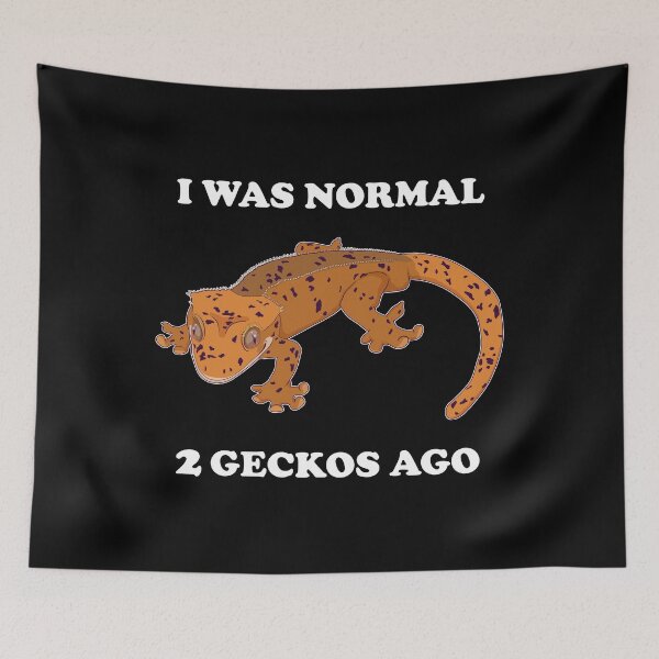 Item preview, Funny I Was Normal Crested Gecko Pet Lizard graphic designed and sold by jakehughes2015.