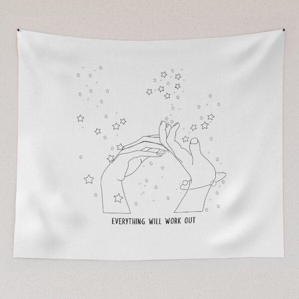 Item preview, Fine Line Minimalisitc Hands with Stars designed and sold by alienelle.