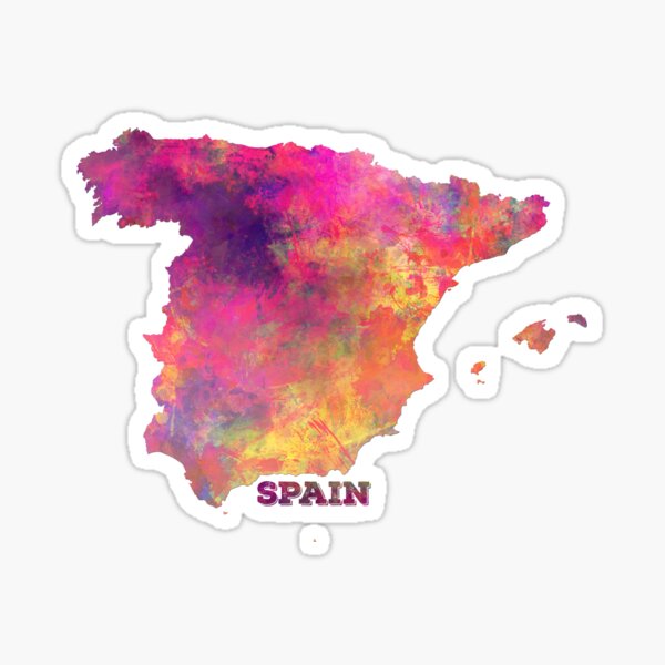Spain map Sticker