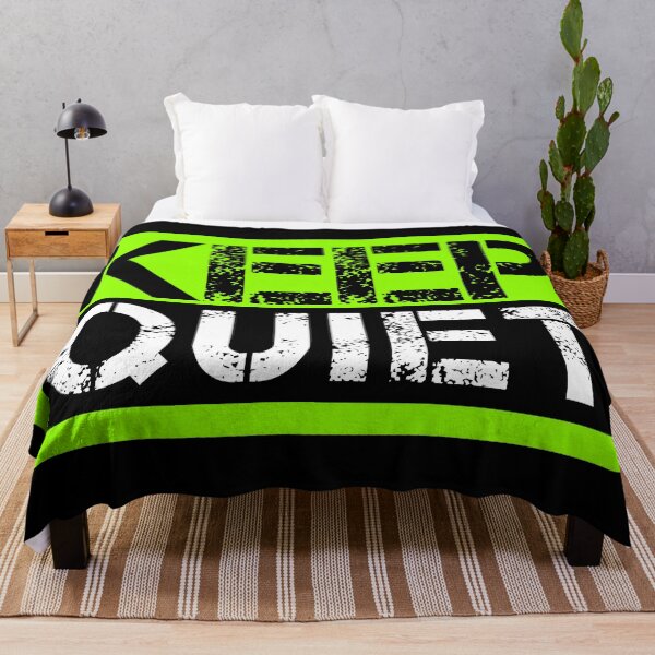 Item preview, Keep quiet Fluo green, black, white - sarcastic designed and sold by Honest-Quotes.
