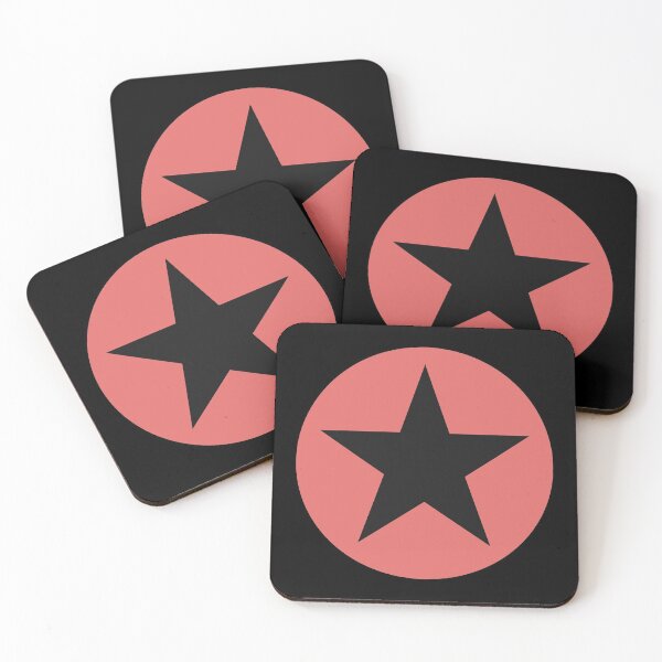 Item preview, Black and Red Star Graphic designed and sold by iscaStudioArt.