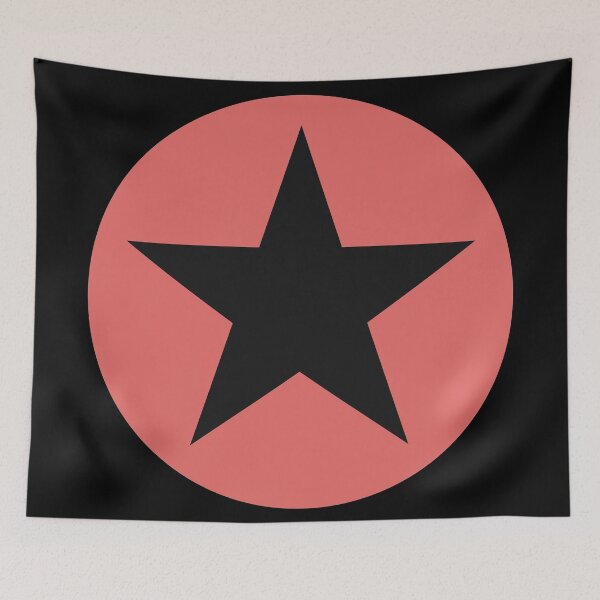 Item preview, Black and Red Star Graphic designed and sold by iscaStudioArt.