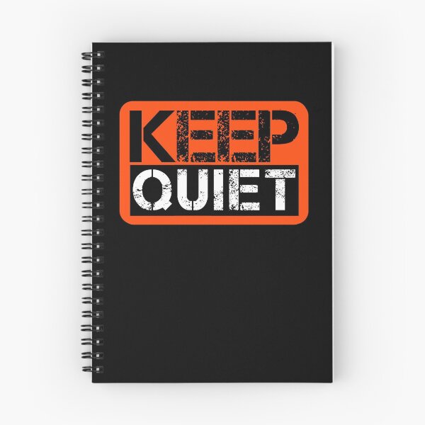Item preview, Keep quiet Fluo orange, black, white - sarcastic designed and sold by Honest-Quotes.