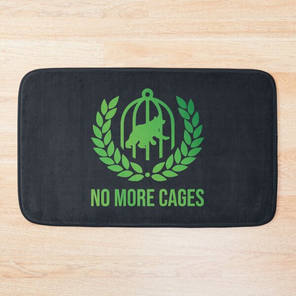 Item preview, No More Cages, Green Laurel Wreath with Bear Stuck in Zoo designed and sold by robalonso.
