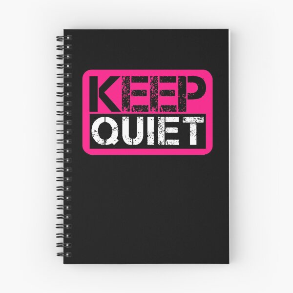 Item preview, Keep quiet Fluo pink, black, white - sarcastic designed and sold by Honest-Quotes.