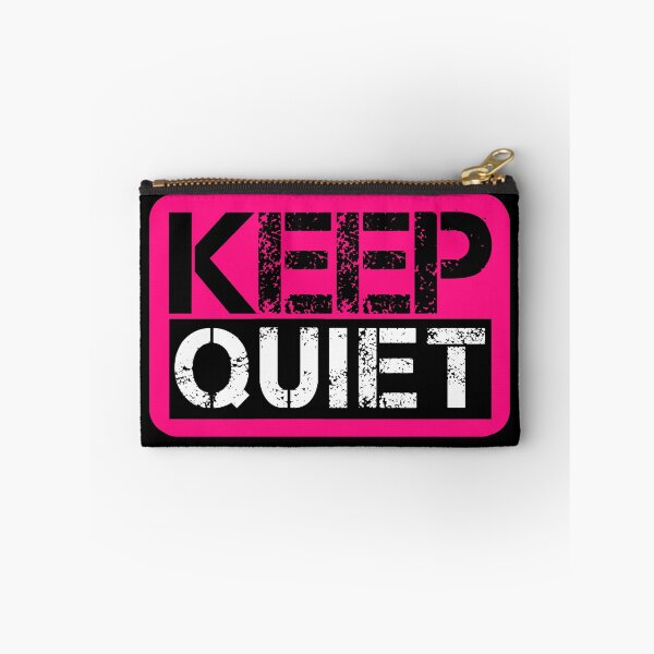 Item preview, Keep quiet Fluo pink, black, white - sarcastic designed and sold by Honest-Quotes.