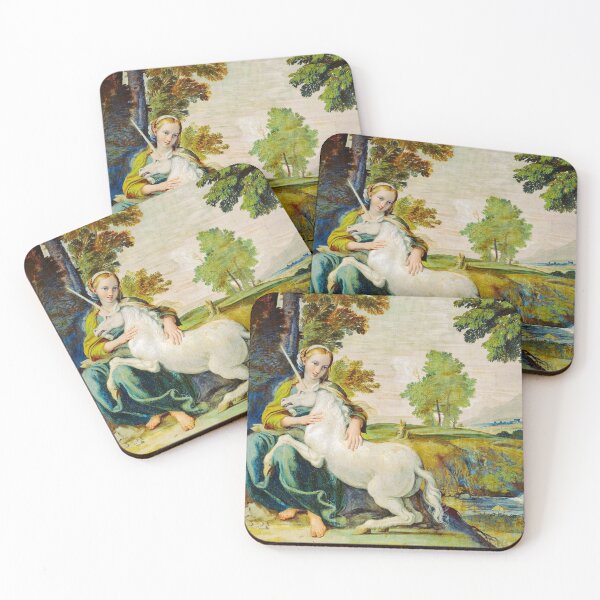 Item preview, Virgin with a Unicorn - Domenichino designed and sold by brushandframes.