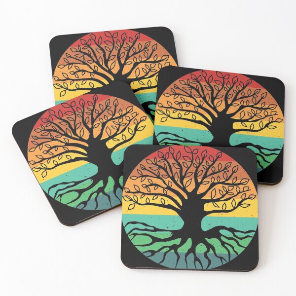 Item preview, Retro Sunset tree of life designed and sold by DynastyArt.