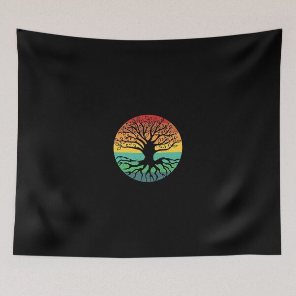 Item preview, Retro Sunset tree of life designed and sold by DynastyArt.
