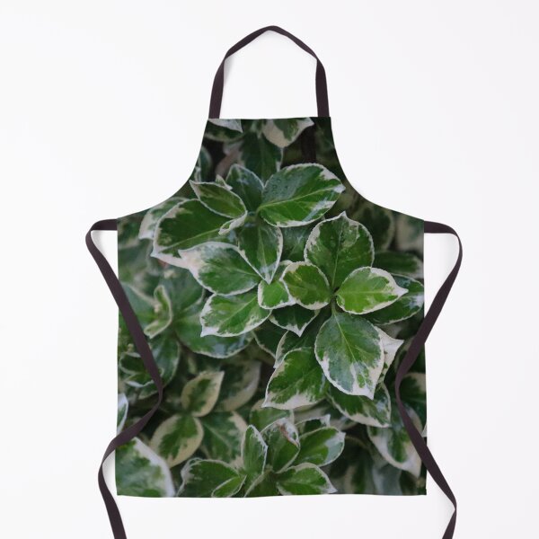 Item preview, Moody Dark Green White Edged Foliage Vining Leaf Pattern designed and sold by PrettyLittlePic.