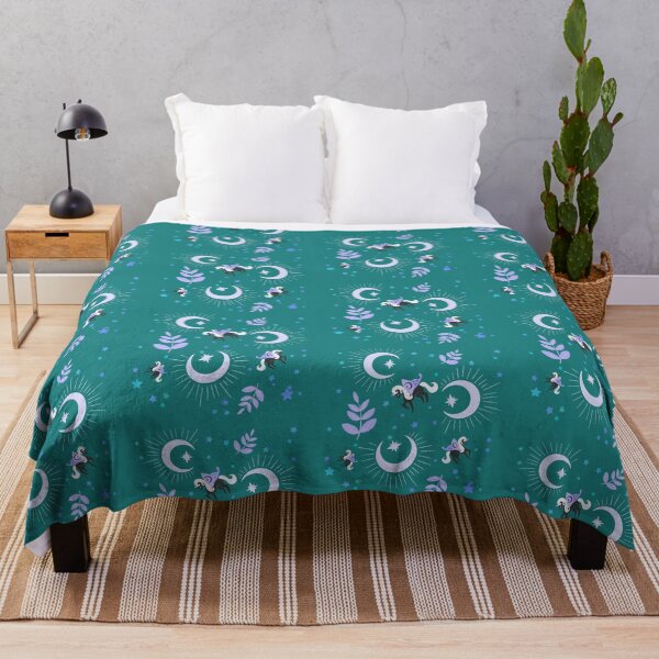 Item preview, Nighttime Magic Purple on Teal designed and sold by AnazenArt.