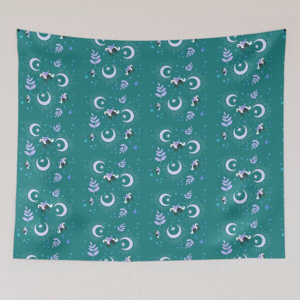 Item preview, Nighttime Magic Purple on Teal designed and sold by AnazenArt.
