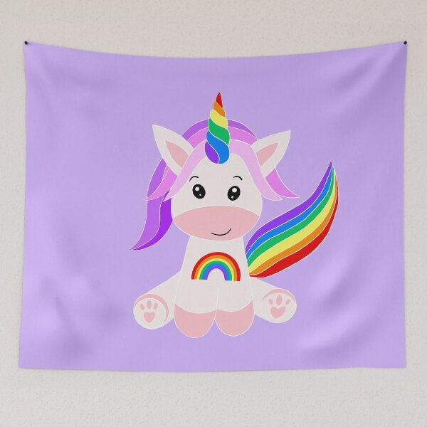 Artikelvorschau, Süßes Regenbogen-Einhorn entworfen und verkauft von Orchyd.