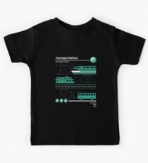 Einschienenbahn, Bus und Fähre Kinder T-Shirt