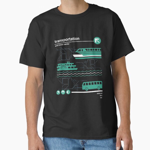Item preview, Monorail, Bus and Ferry designed and sold by retrocot.