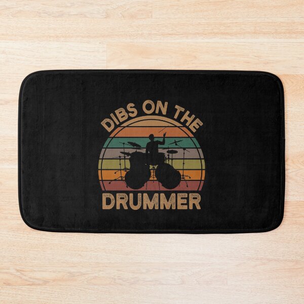 Item preview, Dibs On The Drummer Funny Drammer Retro Vintage Gift designed and sold by Theobsessed01.