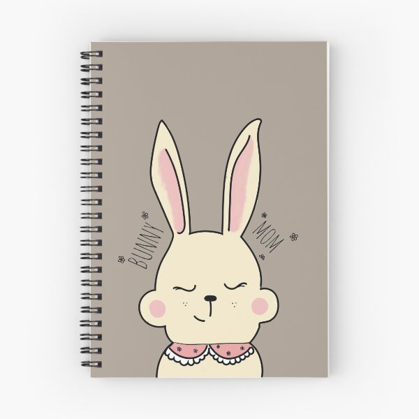 Item preview, cute bunny mom in pink color designed and sold by happyartbymary.