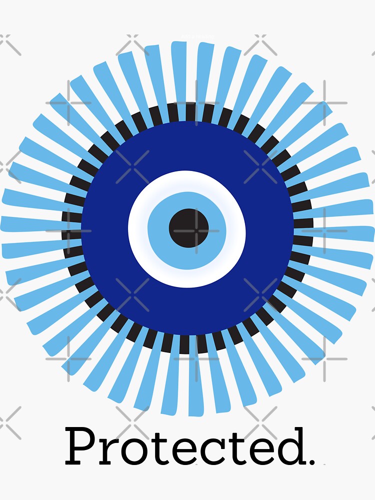 "Evil Eye Protection Social Media" Sticker for Sale by hojo76 Redbubble