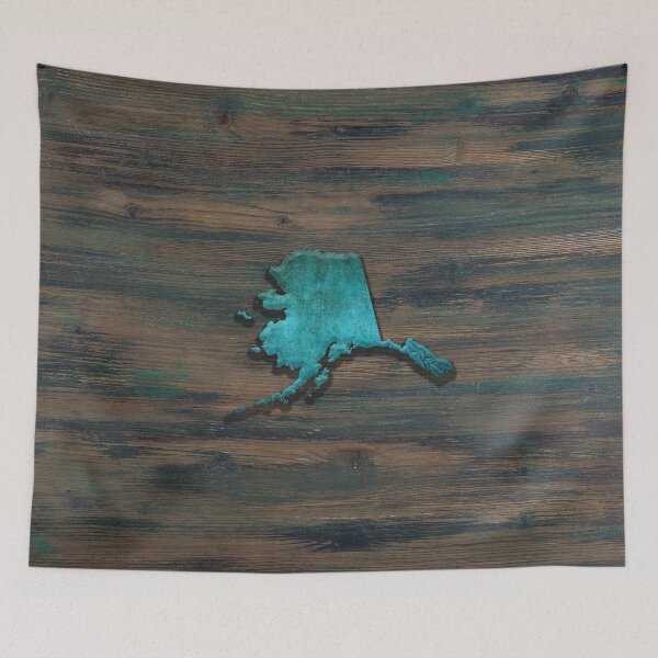 Item preview, Alaska State Shape Teal designed and sold by Jared Davies.