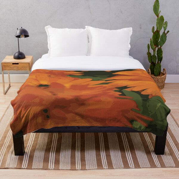 Artikelvorschau, Orange Blumen und Biene entworfen und verkauft von QueenAmy127.