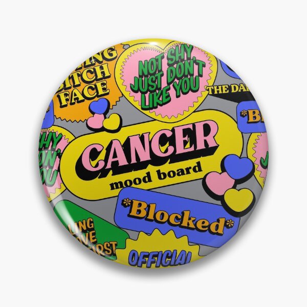 Item preview, Retro Cancer Zodiac Sign Stickers -  Astrology Mood Board Aesthetic designed and sold by thedarkbrook.