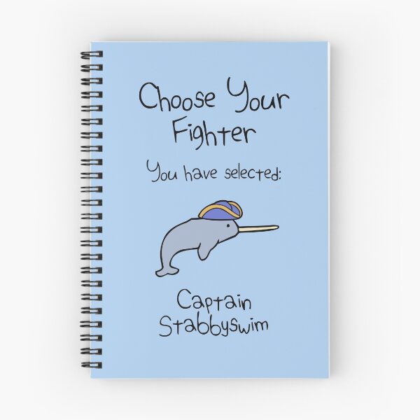 Item preview, Choose Your Fighter: Captain Stabbyswim (Narwhal) designed and sold by jezkemp.