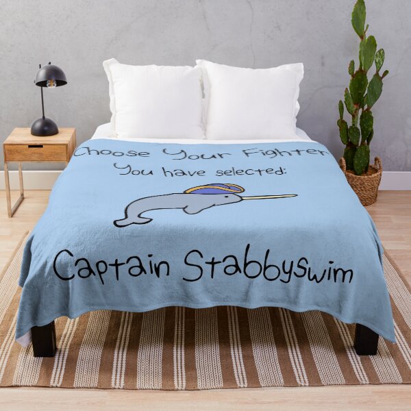 Item preview, Choose Your Fighter: Captain Stabbyswim (Narwhal) designed and sold by jezkemp.