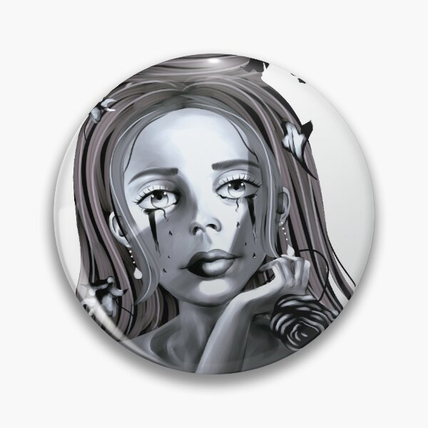 Item preview, salud mental ilustración abstracta en blanco y negro designed and sold by BeccaKenDesigns.