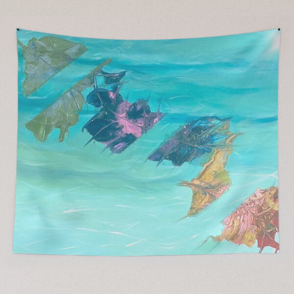 Item preview, Leaves floating on water  designed and sold by dairosedesigns.