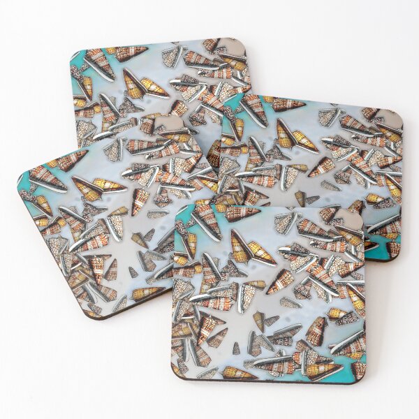 Item preview, Un rendez-vous sur la plage: sea shells on the shore designed and sold by Blacklinesw9.
