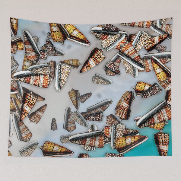 Item preview, Un rendez-vous sur la plage: sea shells on the shore designed and sold by Blacklinesw9.