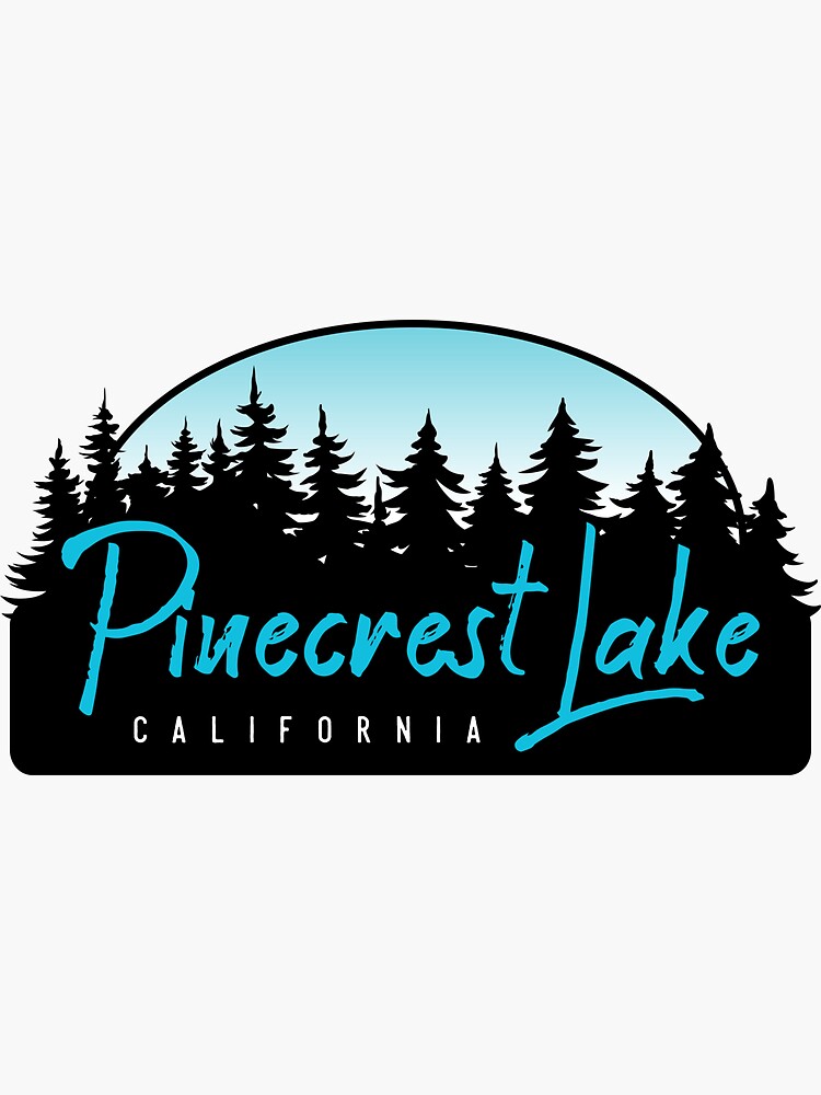 "Pinecrest Lake California" Sticker by CharityJackson Redbubble