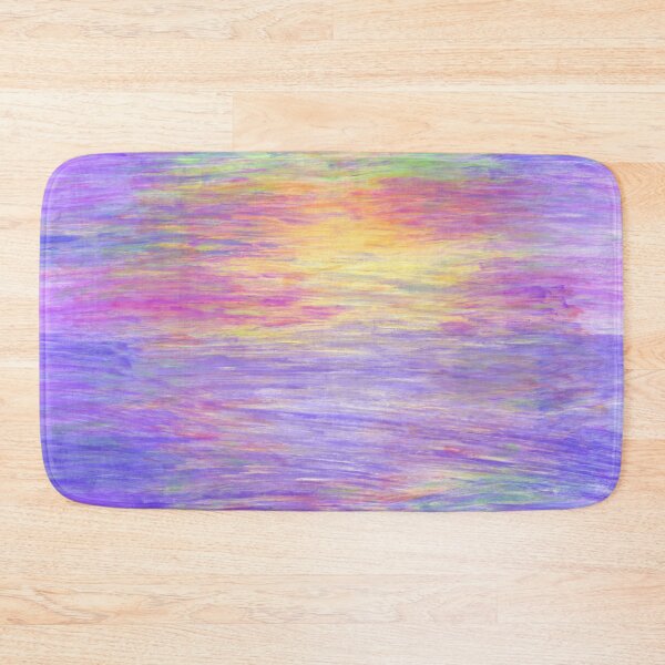 Item preview, Abstract Dry Oil Brush Pattern with Vibrant Colors of Purples, Pinks, and Yellow designed and sold by PrettyLittlePic.