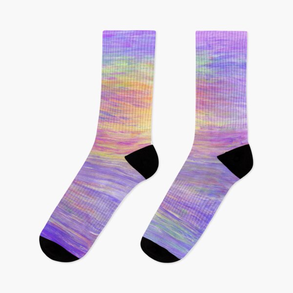 Item preview, Abstract Dry Oil Brush Pattern with Vibrant Colors of Purples, Pinks, and Yellow designed and sold by PrettyLittlePic.