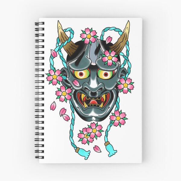 Item preview, Traditional Tattoo Japanese Hannya Mask designed and sold by stephenjshaw.