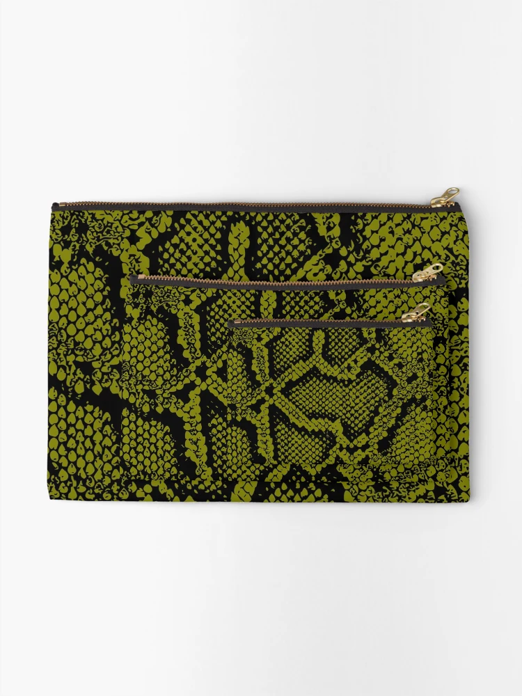 Thumbnail 2 of 4, Zipper Pouch, Python Skin designed and sold by DesignFantazia.