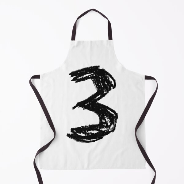 Item preview, Handwritten Numeral: Three, Number 3 designed and sold by badlydrawnbabe.